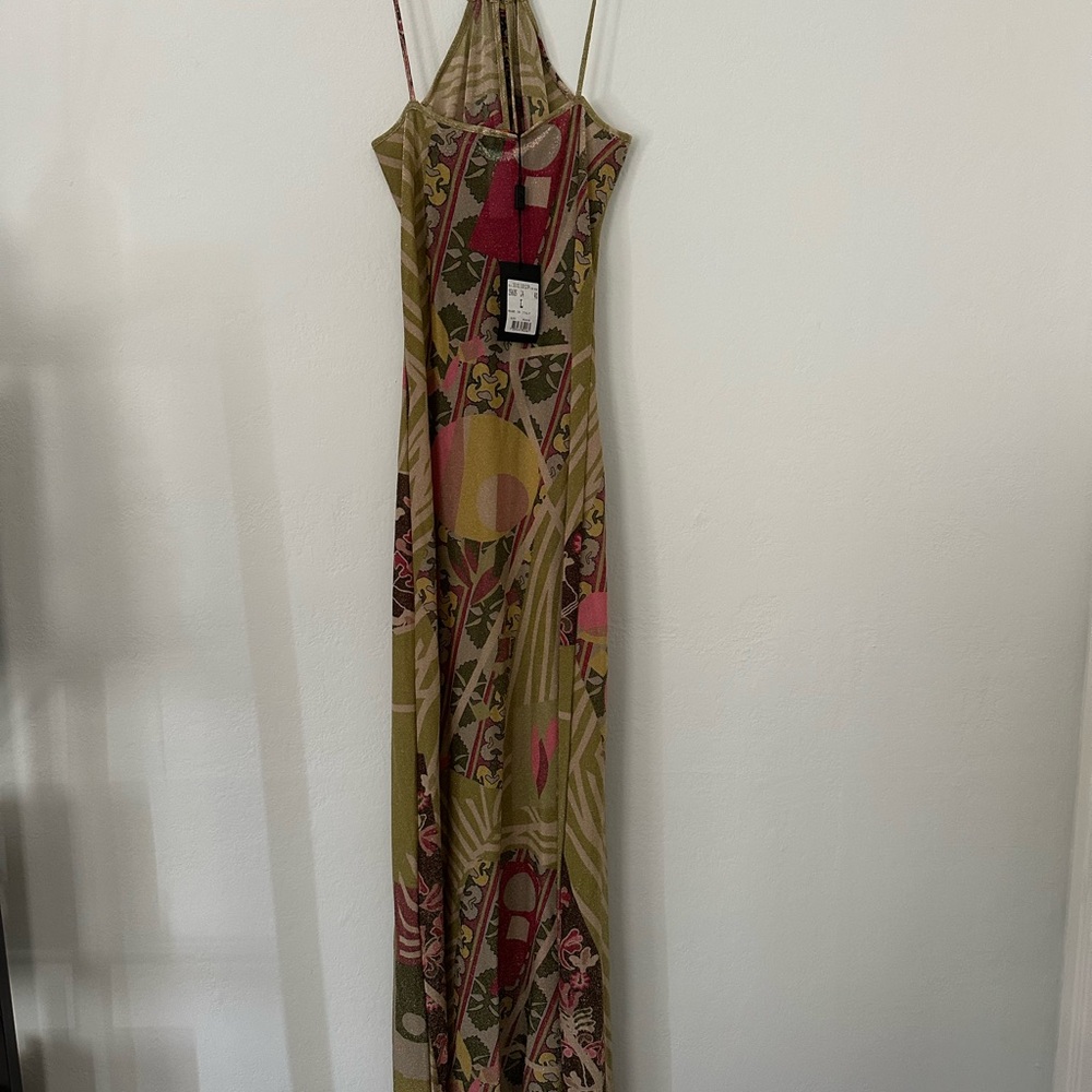 Vintage Christian Lecroix Bazar Halter Maxi Dress - Made in Italy - Picture 2 of 2